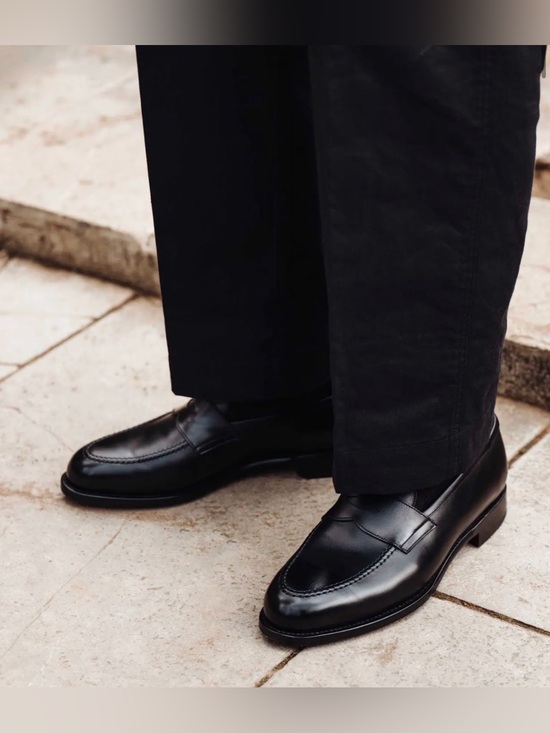 MORJAS The Penny Loafer Black Sz 10.5 Moccasin Rubber Sole $400 Slipper main image 10